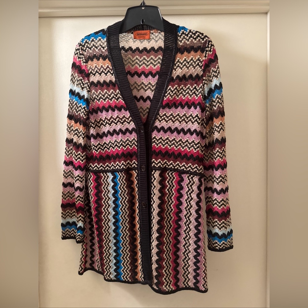 missoni multicolor cardigan sz 42 usa s